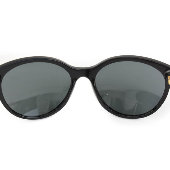 VERSACE "Greca": Black, "Meandros" & Gold Logo Sunglasses (mq) - Picture 7 of 10